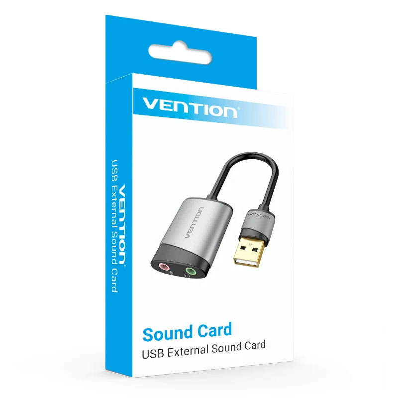 Vention USB внешняя звуковая карта 3 5 мм адаптер для микрофона Динамик аудио интерфейс