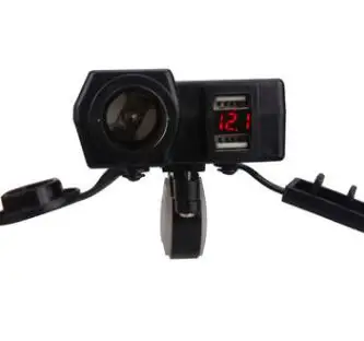 12-24 V мотоциклетная зажигалка 2 USB зарядное устройство адаптер питания