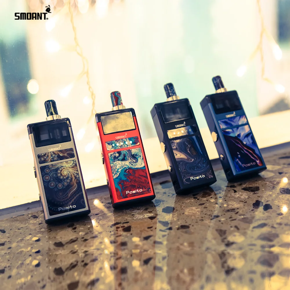 Smoant Pasito Pod Kit System 1100 мАч батарея 2 мл/3 мл емкость система Топ Регулируемый asirflow vape