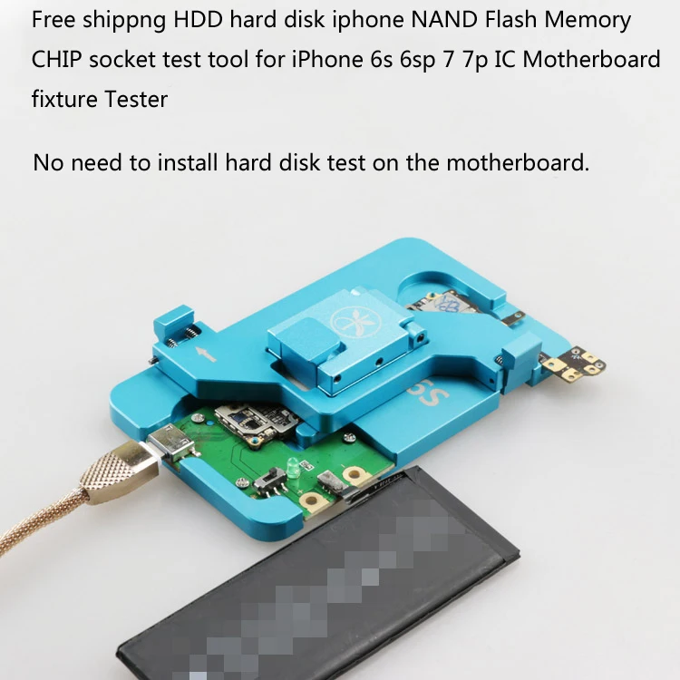 HDD жесткий диск iphone NAND флэш-память Чип Разъем тест инструмент для iphone 6s 6s p 7 7p IC материнская плата приспособление тест er