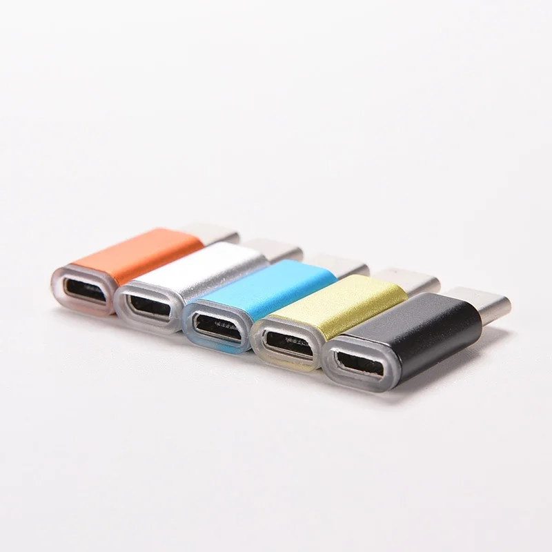 5 шт. Алюминиевый USB 3 1 Type C к Micro V8 адаптер конвертер для Samsung A3 A5 A7 2017 Letv Leeco Le Max 2/Pro/3/S3