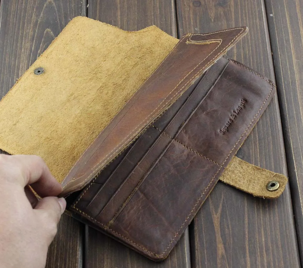 Винтажный Мужской кошелек европейские и американские кожаные кошельки модный