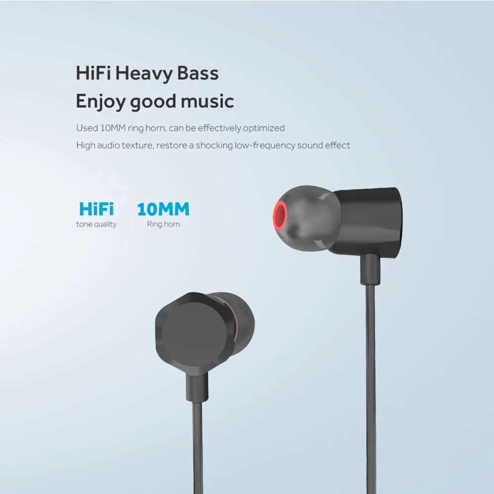 Rockspace беспроводные наушники bluetooth-наушники на шею для Xiaomi iPhone наушники стерео auriculares fone de ouvido с микрофоном