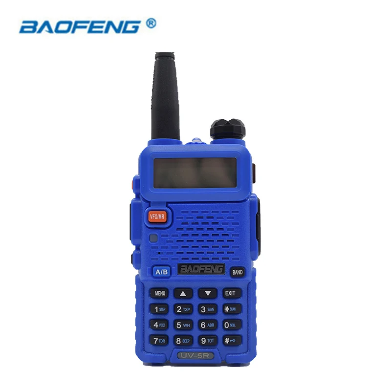 4 шт. портативное радио Baofeng UV-5R 5 Вт рация UV5R Двухдиапазонная портативная двухсторонняя рация Pofung UV 5R рация для охоты - Цвет: Синий