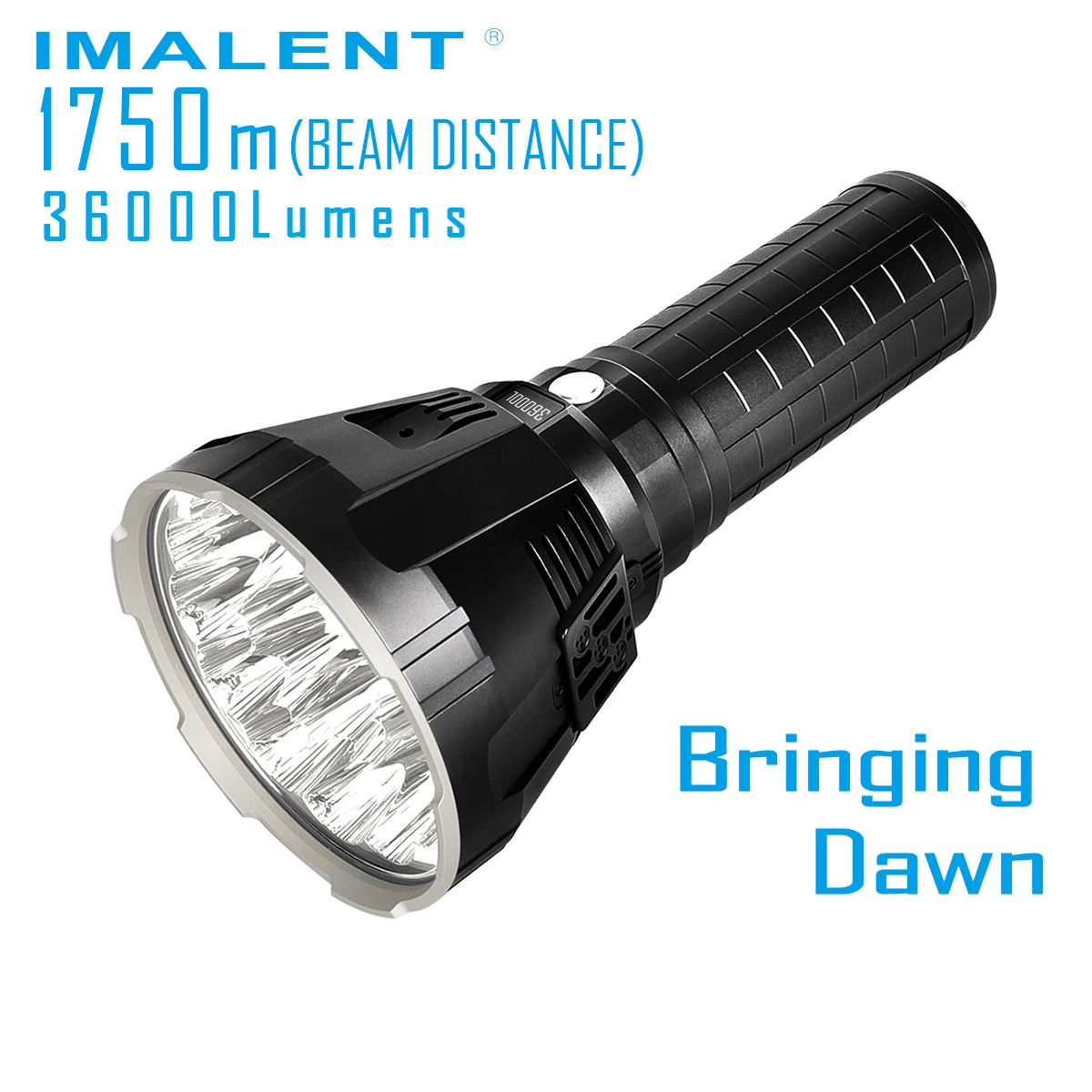 IMALENT R90TS ручной фонарик CREE XHP35 HI Max 36000 люменов дальность луча 1750 м система