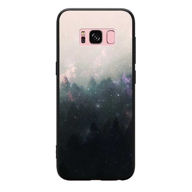 Fantastic nebula view Scenery Pattern For Samsung Galaxy S6 S7 Edge S8 S9 Plus Note 3 4 5 8 9 Hard Phone Case | Мобильные телефоны