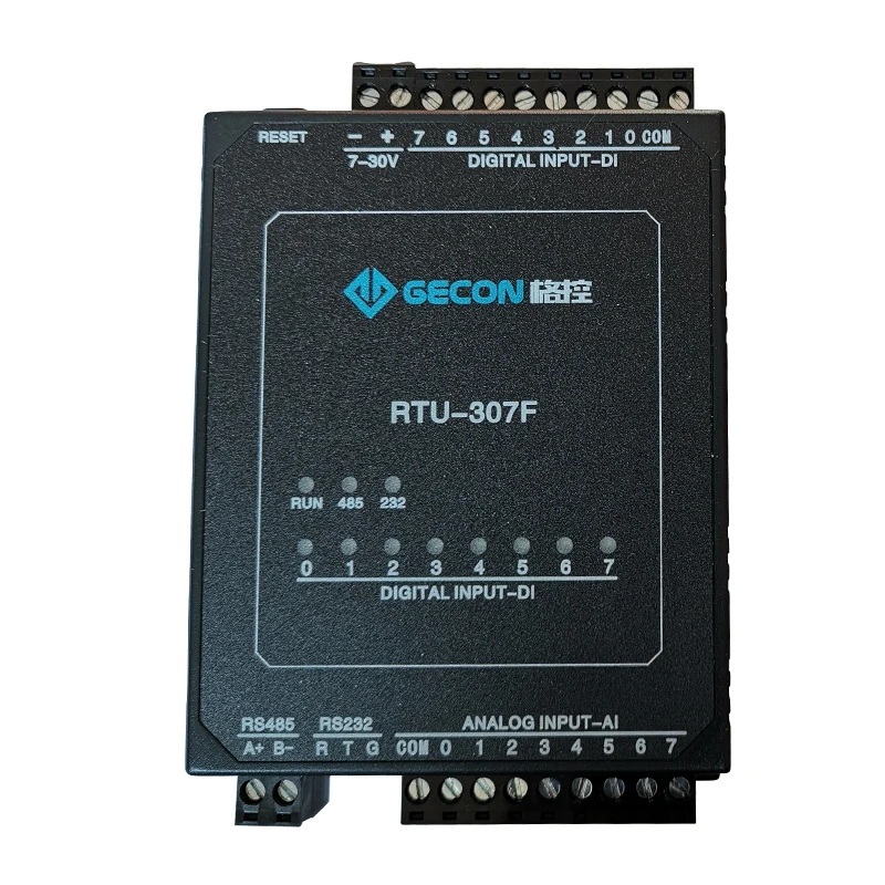 8AI 8DI RS485 DAQ 8AI 4-20MA 0-10V модуль аналоговых входов, DI DO AO опционально, RS232 RS485 Modbus RTU - Цвет: 8AI 8DI