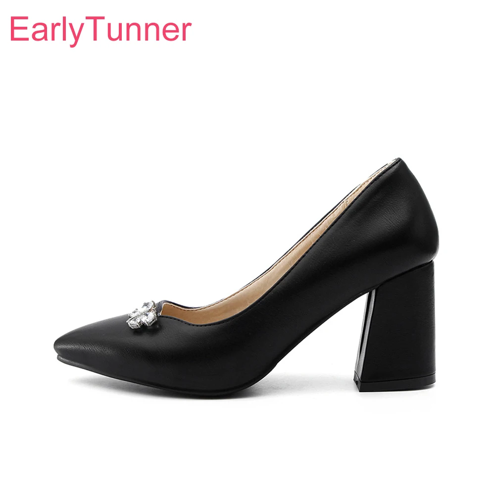 

Brand New Hot Sales Concise Apricot Black Women Dress Pumps Lady Formal Nude Shoes High Heels EB72 Plus Big Small Size 10 32 46