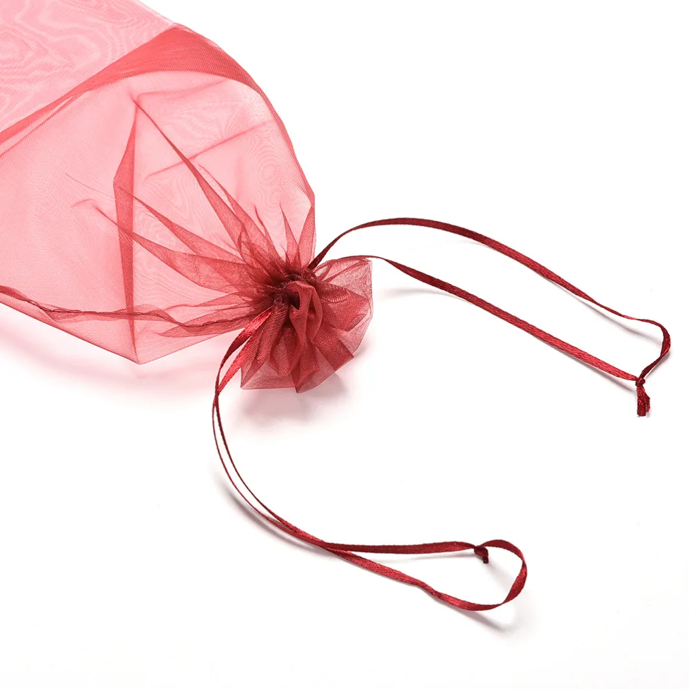 Новинка 10 шт./партия органза Бутылки Вина Подарочный пакет 5 цветов Свадебная