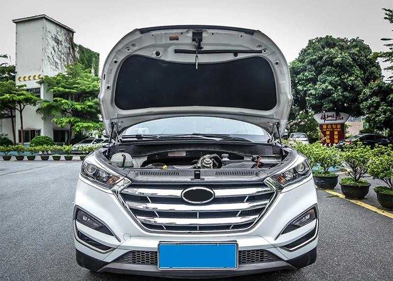 Для Hyundai Tucson 2016-2021 нержавеющая крышка двигателя опорный стержень гидравлическая