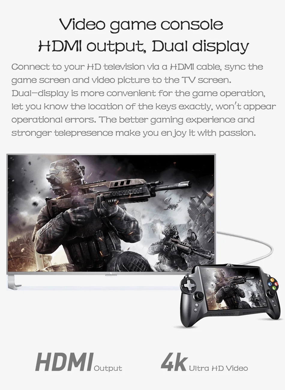S192K 7 дюймов 1920X1200 портативный игровой плеер геймпад Android 5,1 планшетный ПК ТВ Видео игровая консоль HDMI 18 симуляторы/PC игры