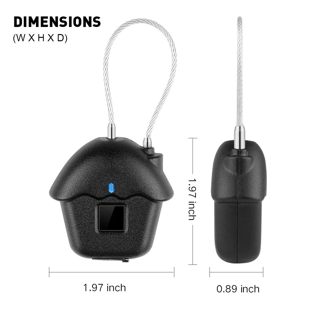 Китайский цифровой отпечаток пальца smart touch keyless дверной замок usb Перезаряжаемый Дорожный чемодан чемоданы safty master металлический замок