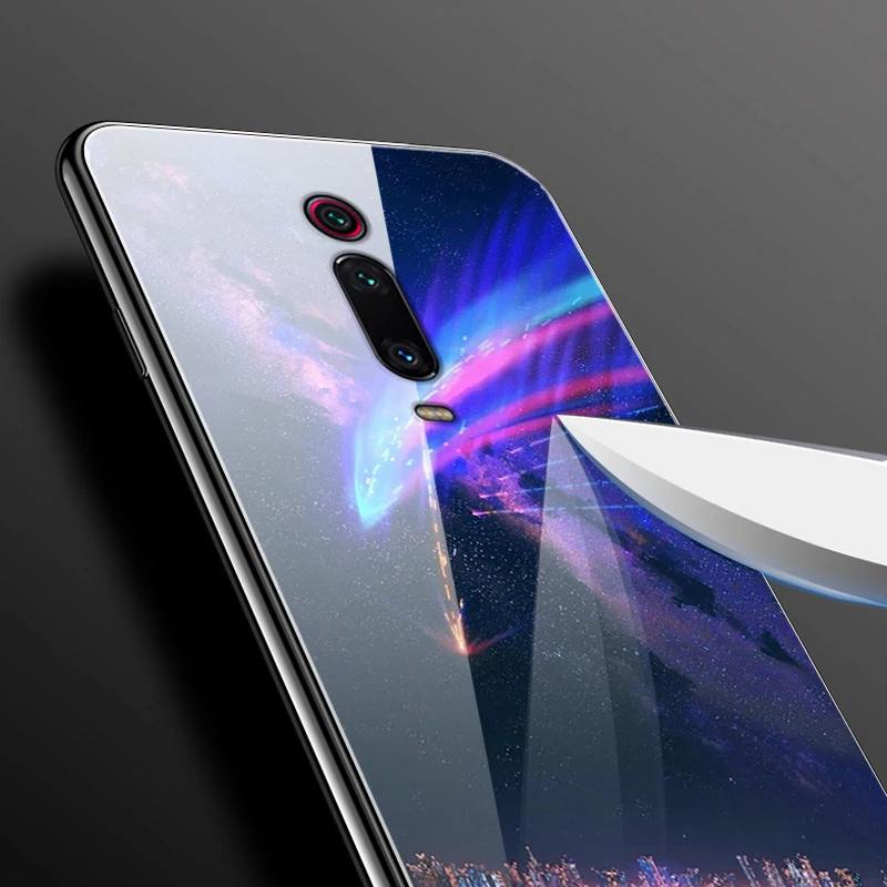 Для Xiaomi mi 9T Red mi K20 Pro Чехол закаленное Стекло Чехол Жесткий для задней панели чехол для телефона для Xiao mi Red mi K20 Pro mi 9T Pro ТПУ бампер чехол s