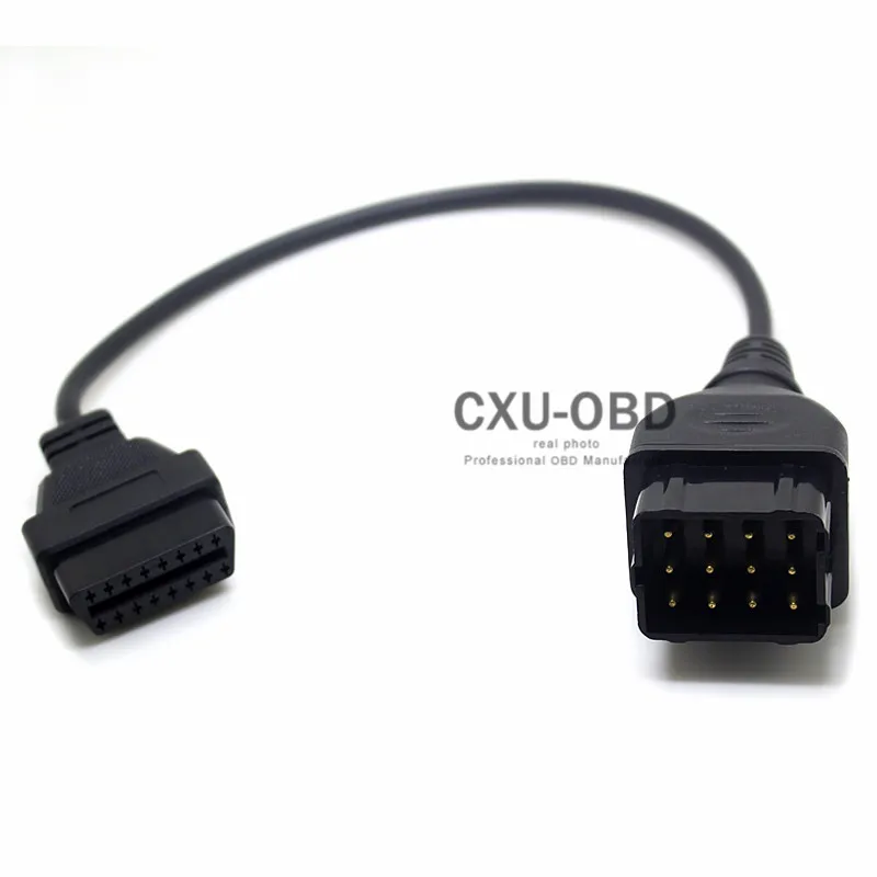 Адаптер автомобильного диагностического инструмента GAZ 12 Pin папа к OBD OBD2 OBDII DLC 16
