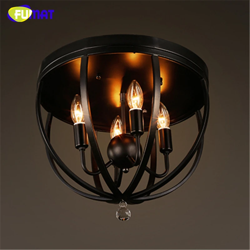 Фумат Лофт винтажный потолочный светильник индустриальный для гостиной