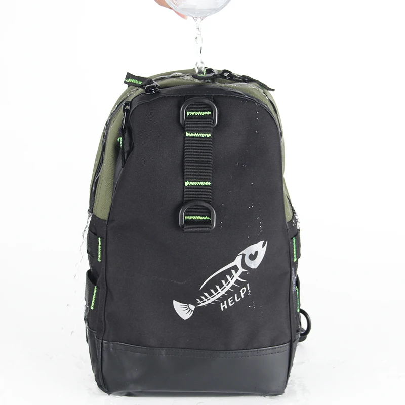 Portable Multifunction Fishing Bag 34*20*11cm for Carp fishing Canvas Lure Reel Shoulder Waist Backpack | Спорт и развлечения