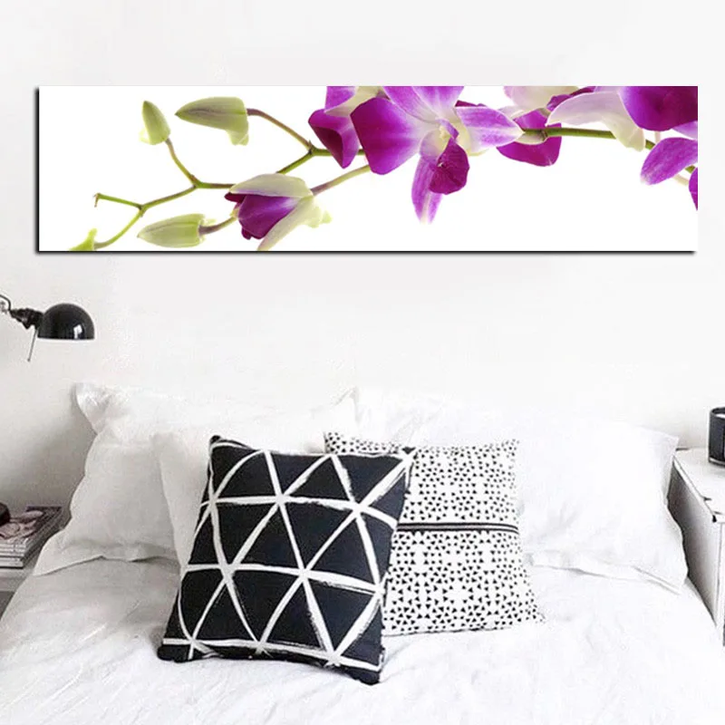 Картина маслом на холсте HD принт фиолетовая орхидея цветок постер Арт