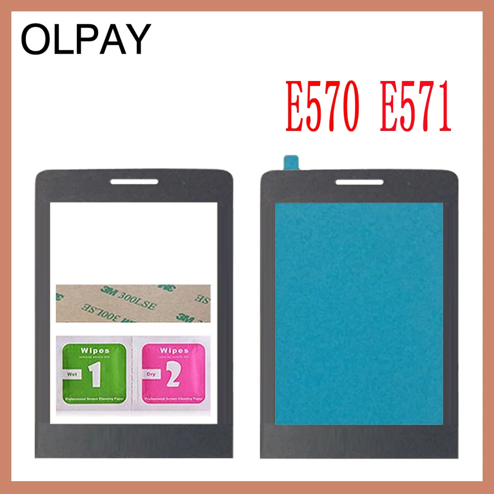 E570 New Original Front Glass Lens For Philips Xenium Philips E560 E570 E571 X623 X1560 X5500 Not Touch Screen Free Shipping - Цвет: E570