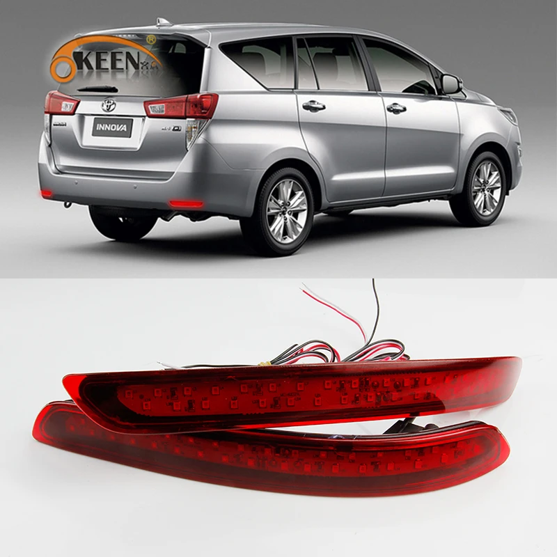 OKEEN 2шт светодиодный задний светильник для Toyota Innova 2015 2016 2017 Многофункциональный