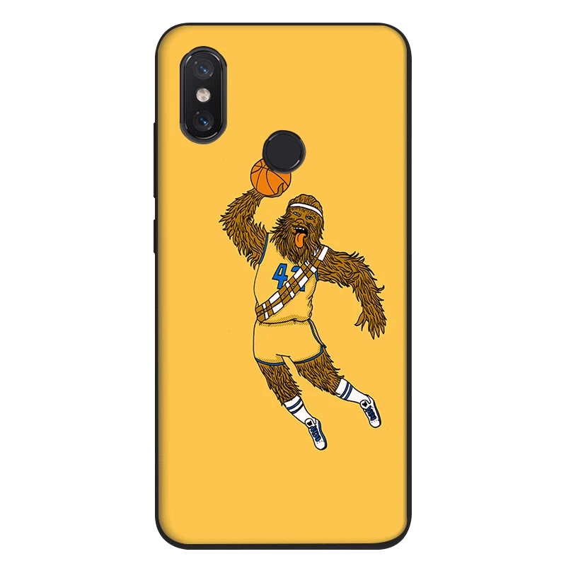 Силиконовые черные чехлы из ТПУ для Xiaomi Mi 6 8 A1 A2 F1 star wars Chewbacca | Мобильные телефоны и