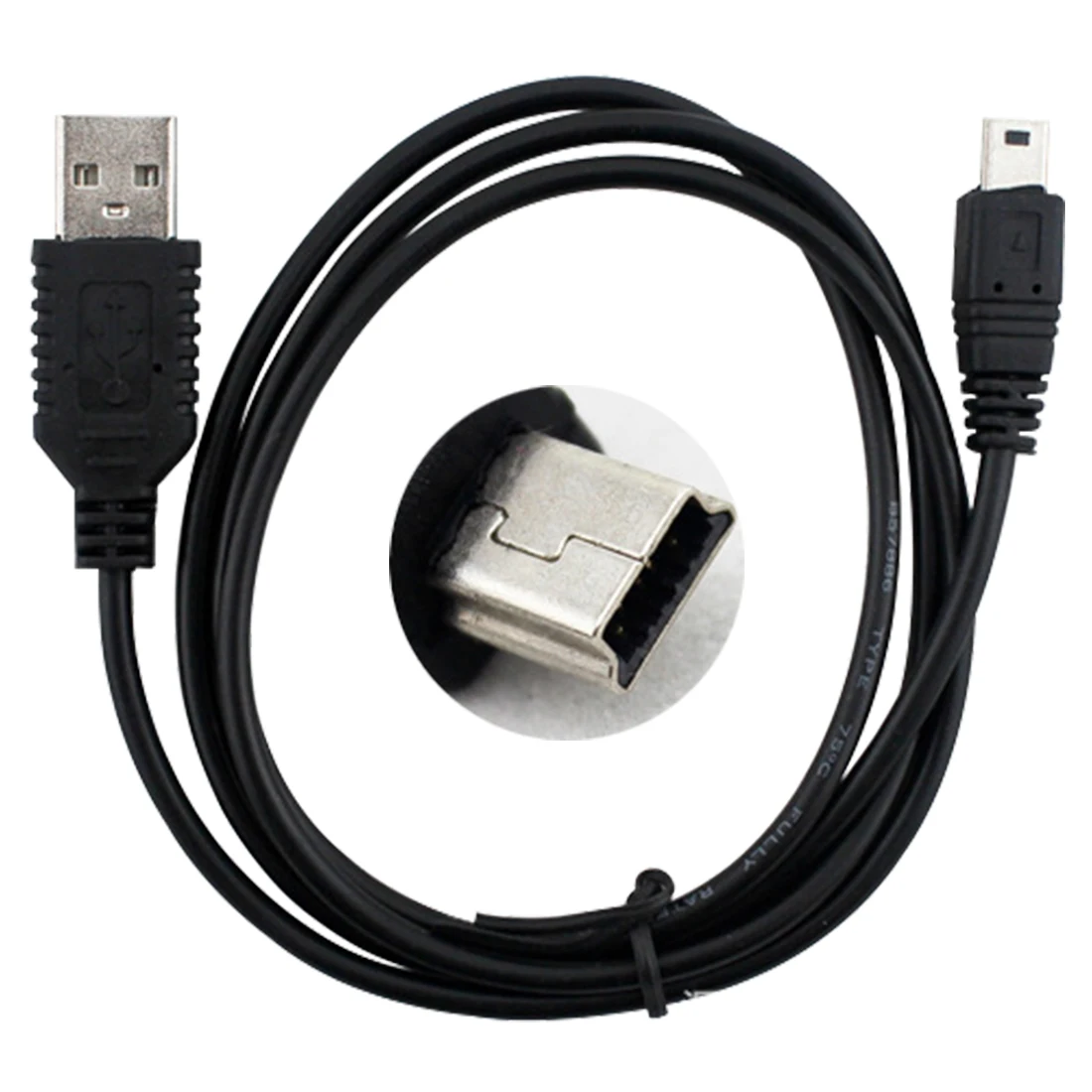 Адаптер для телефона Marsnaska 50 см Mini USB 2 0 A Male to 5 Pin B зарядный кабель передачи данных