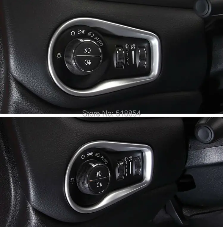 ABS Хромированная матовая противотуманная фара с регулировкой кнопки управления