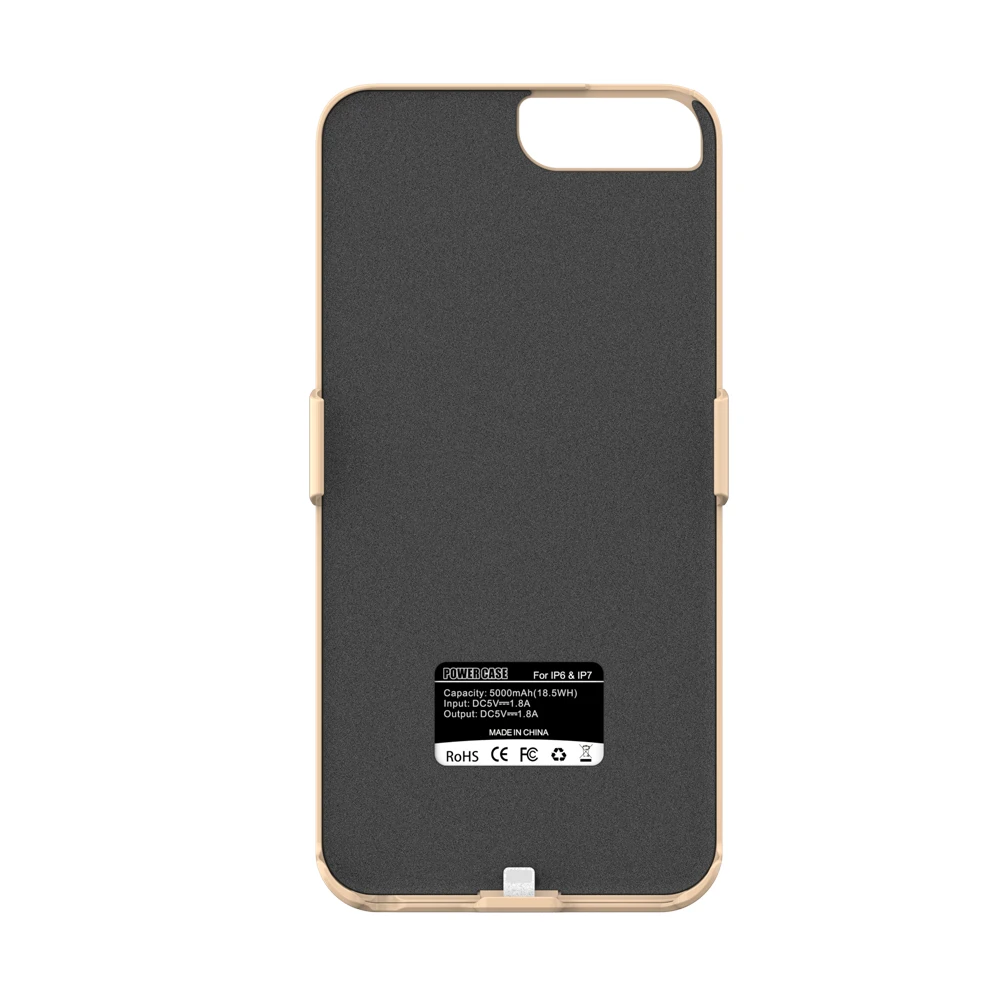 N1 Батарея чехол для iPhone 6 6S 7 Plus 5000/7300 mAh Внешний USB Мощность банк взимается