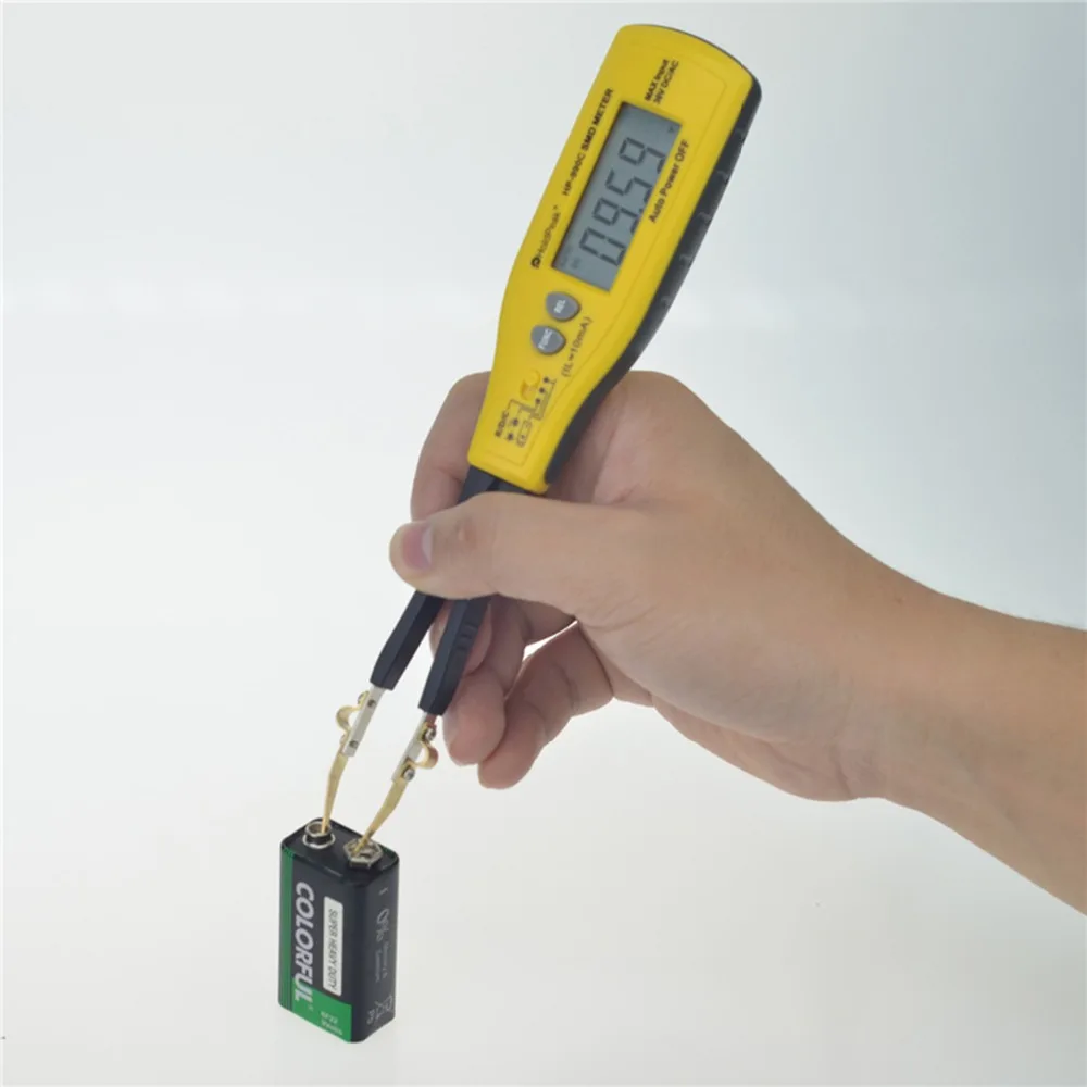 HoldPeak HP 990C Smart тестирование зажимы SMD тестер батарея Relafive значение мультиметр Авто