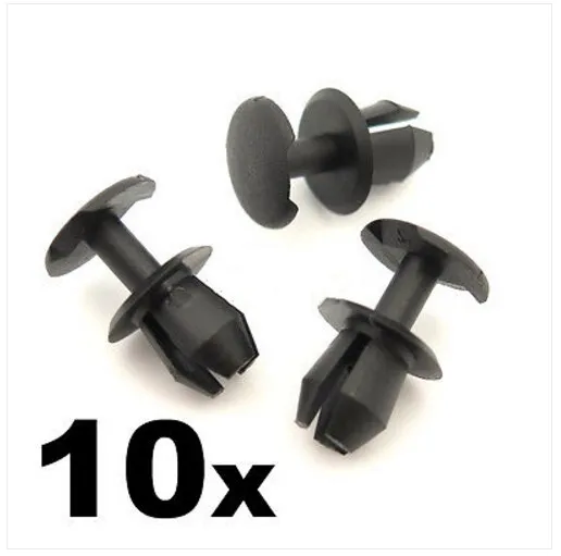 

10x 8mm Plastic Trim Clips- For VW, Audi & Seat, Various Locations inc. Boot Lining