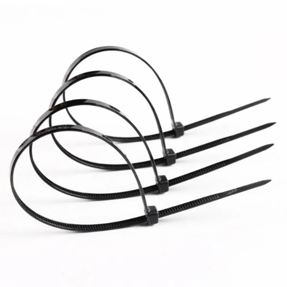 150 шт. 3X1000 мм самоблокирующийся патч-корд Zip Ties. патч-кабель косичка Галстуки белый