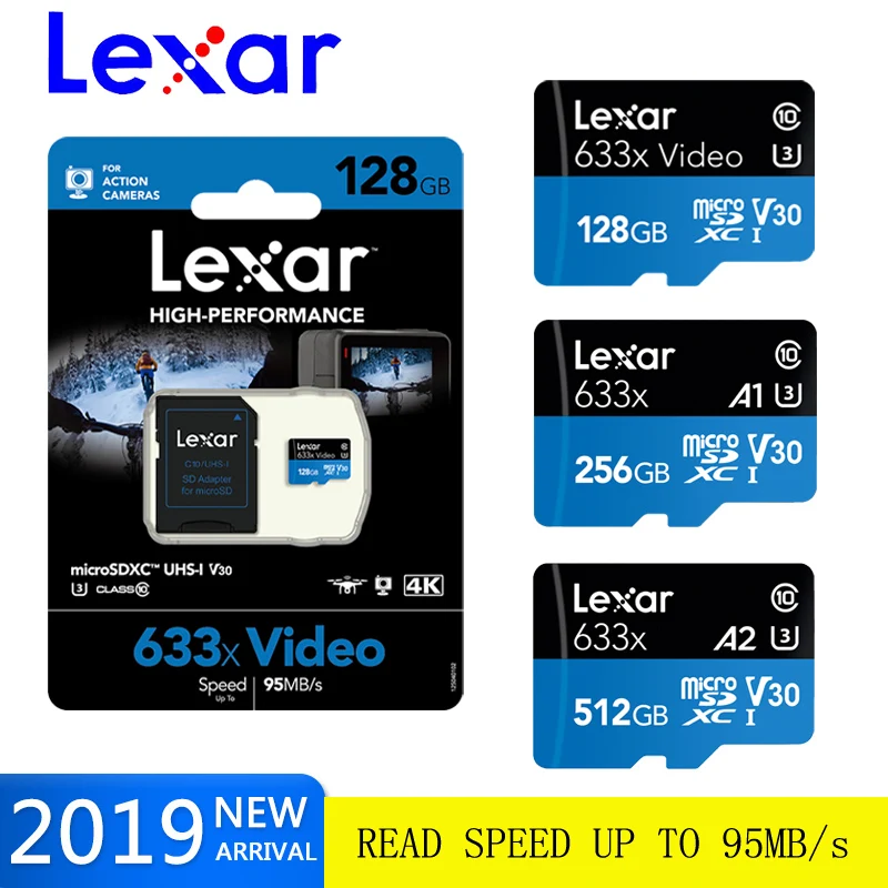 Lexar 512 Гб картой micro sd объемом 16 оперативной памяти 32 встроенной 64 ГБ 128 256 SDXC/SDHC флэш