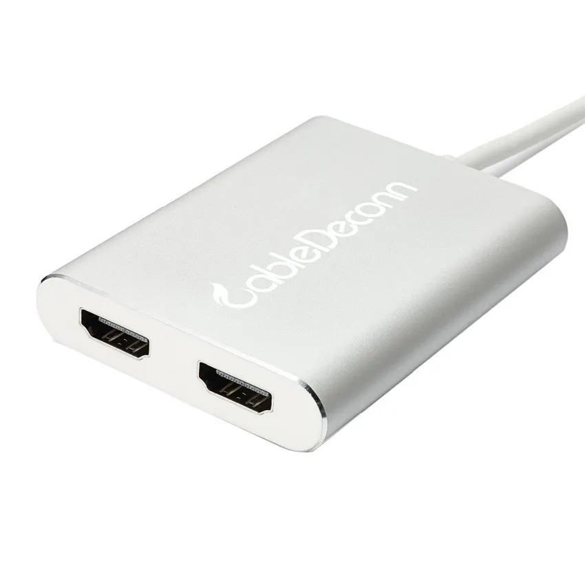 USB C многократный HDMI концентратор Thunderbolt 3 к двойному hdmi адаптеру типа кабель