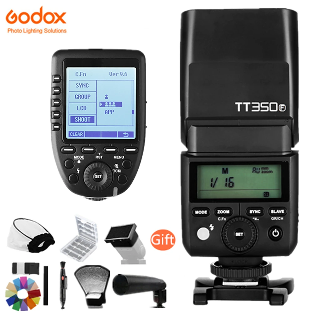 Godox TT350F для Fujifilm Mini Speedlite Flash TTL HSS GN36 1/8000S 2 4G Беспроводная система триггера Fuji X1T F XPro