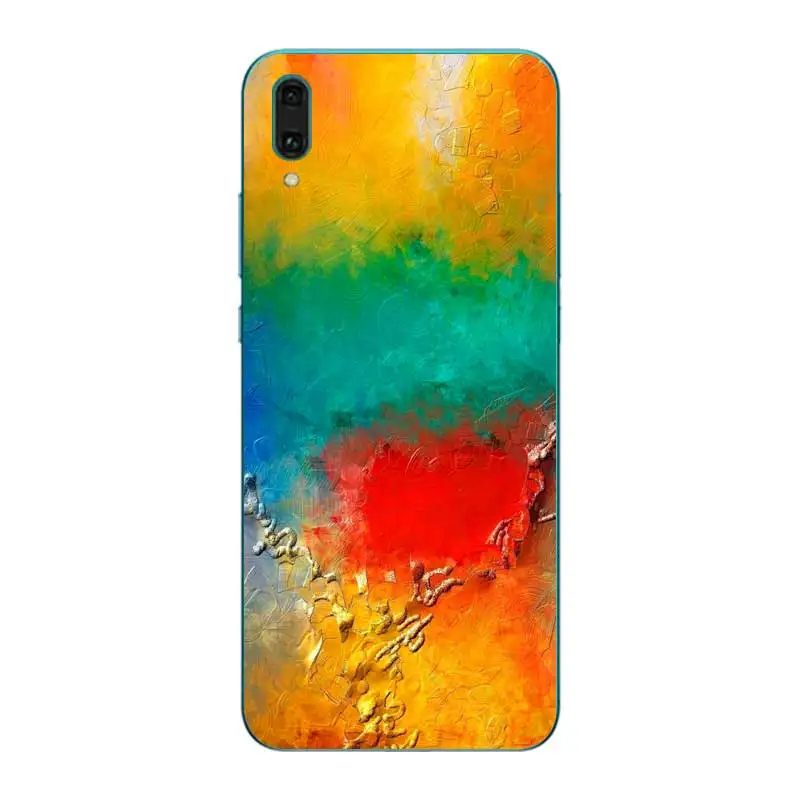 N262 красивые Цвет Мягкий ТПУ силиконовый чехол для huawei Y5 Y6 Y7 Y9