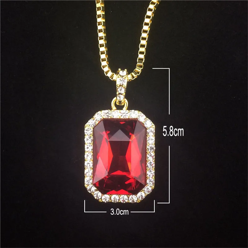 Iftec новые мужские Bling Rhinestone кулон Цепочки и ожерелья 24 &quot30&quot поле золотой цепи