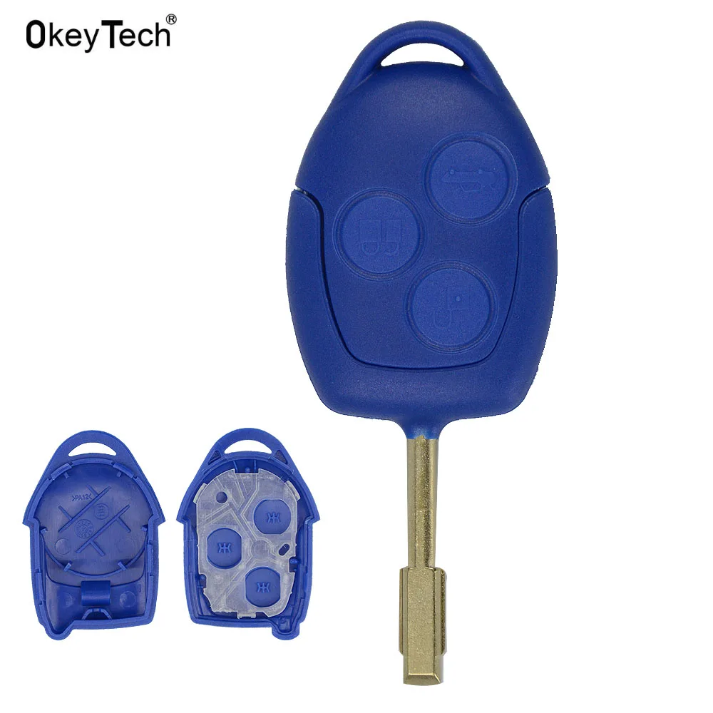 OkeyTech Новый стиль Замена 3 кнопки транзита Комплект для подключения синий пульт