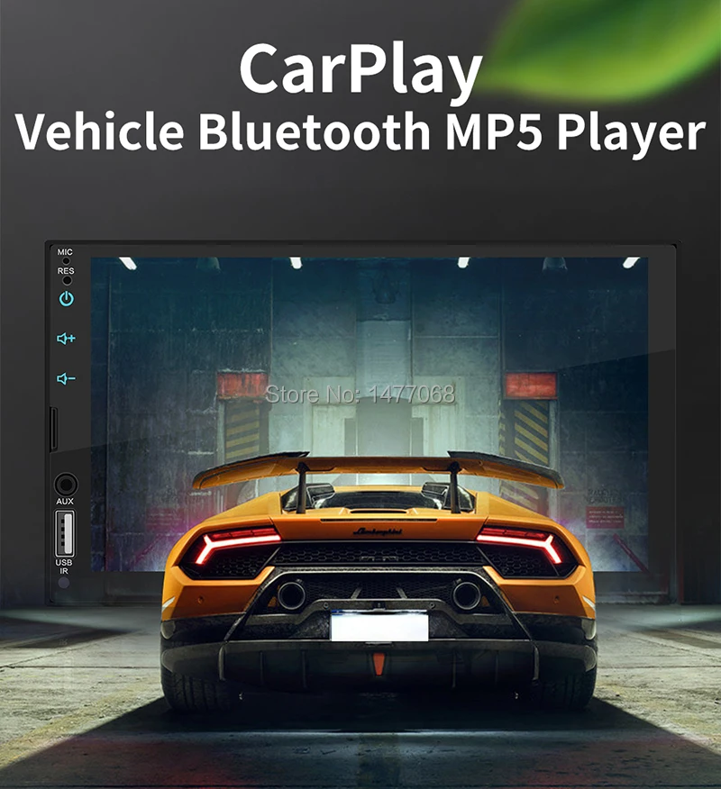2 Din Автомагнитола Apple Carplay Android Авто " Сенсорный экран Мультимедийный проигрыватель MP5 Bluetooth Handsfree A2DP USB головное устройство PHYEE X2