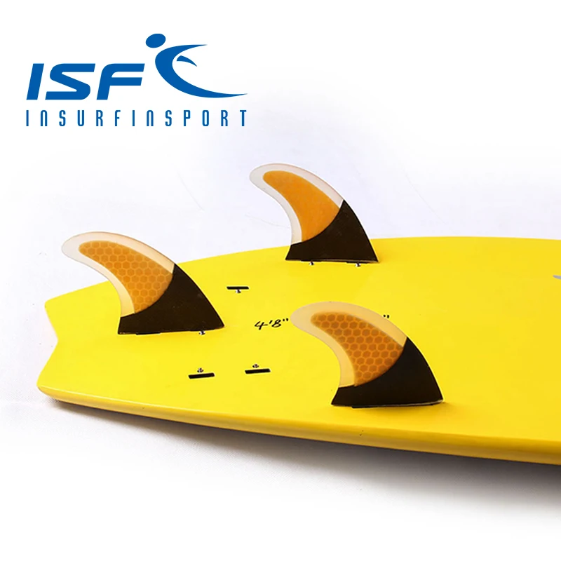 FCS оранжевый carbonfiber доски для серфинга плавники quilhas de prancha де плавник longboard Киль