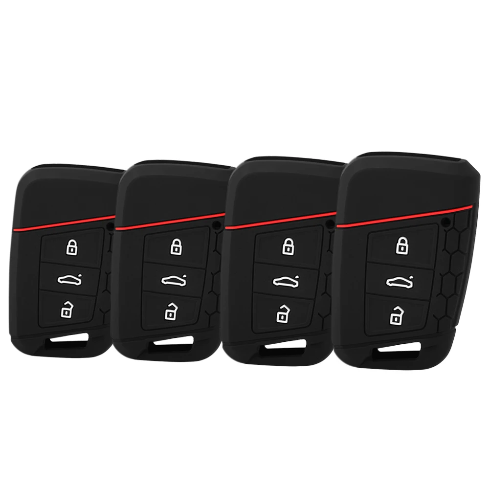 Силиконовый Брелок чехол держатель для Skoda Superb A7 VW Magotan Passat B8 Golf 7 Tiguan MK2 умная