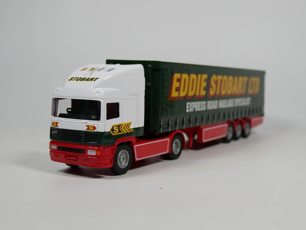 Модель под давлением Эдди STOBART Atlas 1:76 ERF CURTAINSIDE| |