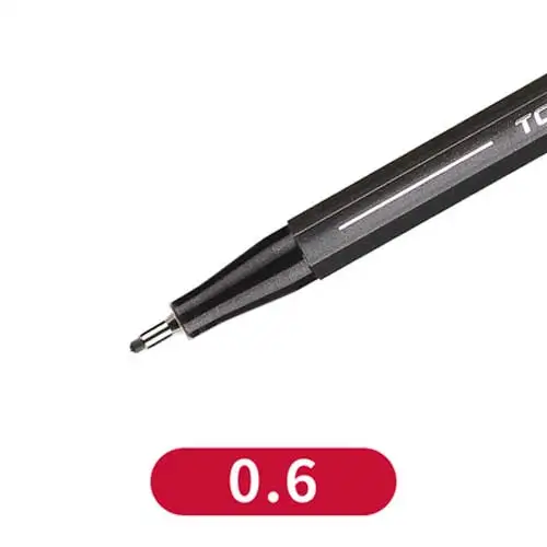 Черная чернильная ручка Pigma micron водонепроницаемый дизайн художественный маркер скетч игла ручка ручной dawing liner fineliner мультфильм ручка подписи - Color: 0.6mm-Waterproof