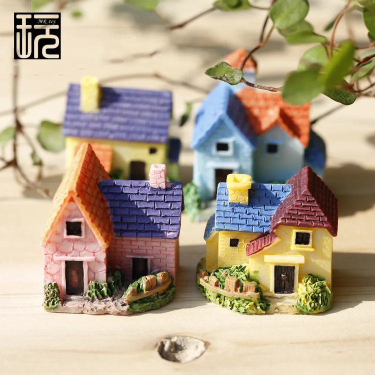 Смола Zakka Миниатюрная модель виллы украшение дома DIY сказочные садовые миниатюры