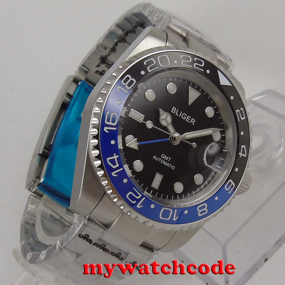 Мужские автоматические часы с черным циферблатом 40 мм|watch automatic men|watch menwatch men |