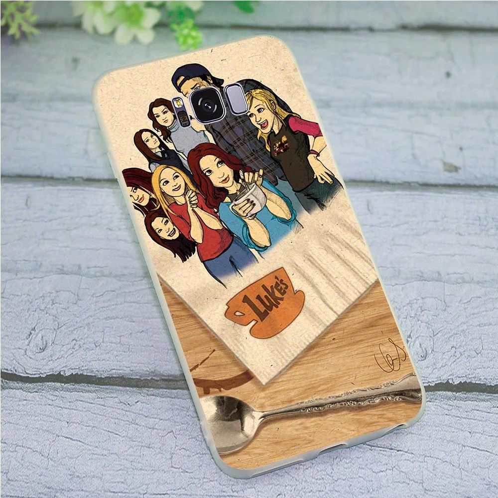 Мягкий чехол для телефона из ТПУ Gilmore девушек Galaxy Samsung S9 Plus S10e M10 M20 M30 S7 Edge S6 S8 S10 Note 8 9