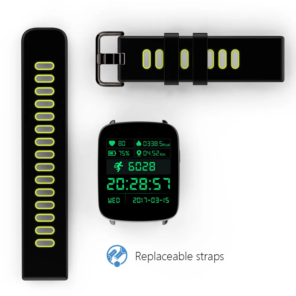 Горячие GV68 PK dm58 Смарт часы IP68 Водонепроницаемый Bluetooth SmartWatch монитор сердечного ритма Удаленная камера для iPhone Android телефон