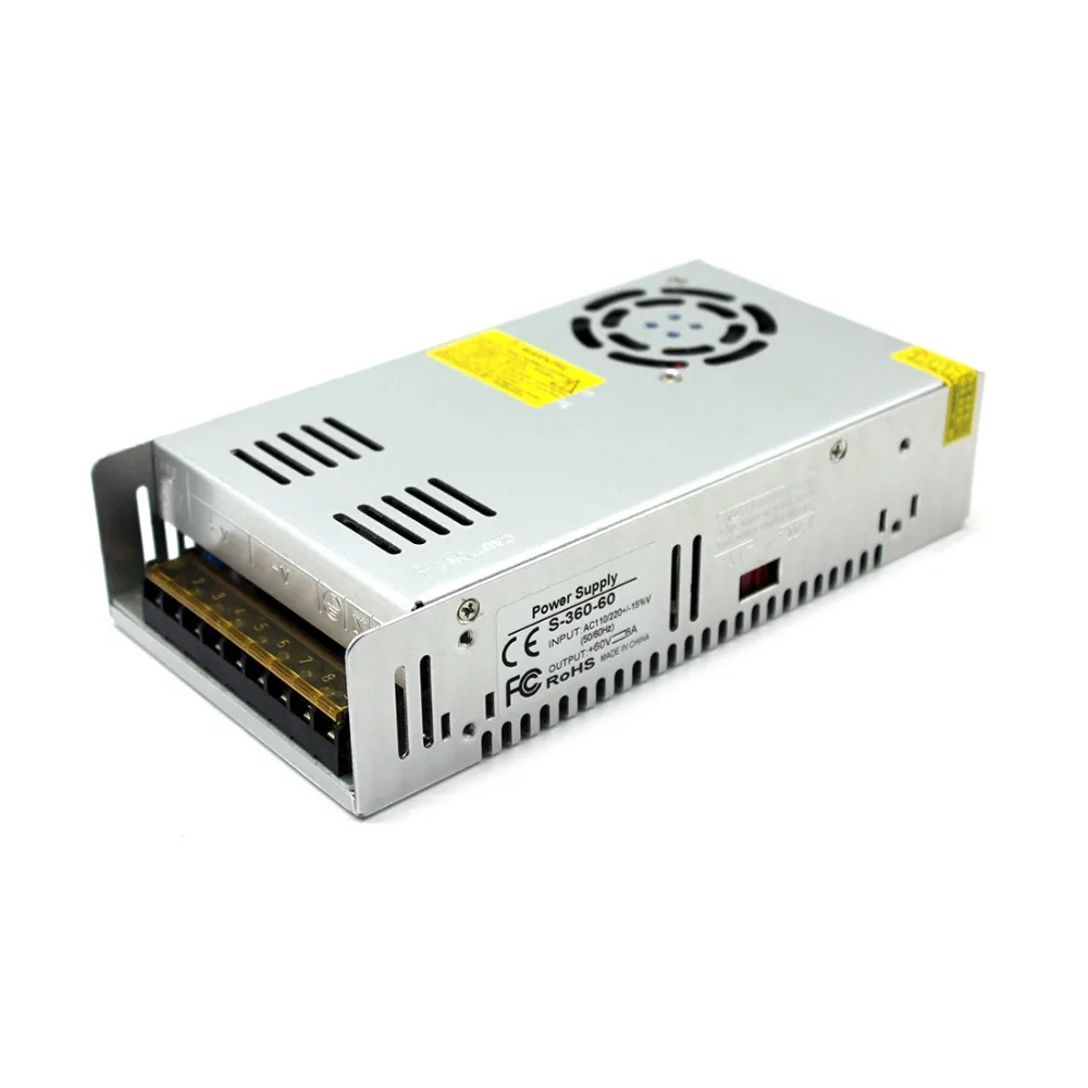 DC48V 360 Вт выключатель питания 110/220 В переменного тока в постоянный ток 12В 24В 36В 48В