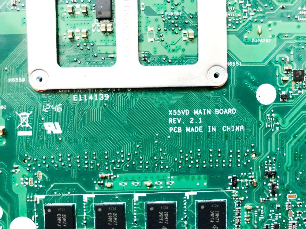 Оригинальная материнская плата для ноутбука ASUS X55VD 2 Гб GF610M 1 ГБ REV протестирована