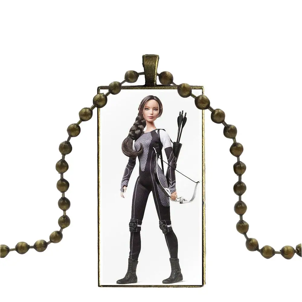 Голодные игры ловли огня Finnick для детей бронзового цвета стекло кабошон с