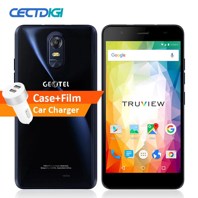 Смартфон GEOTEL note 4G LTE телефон с экраном 5 дюйма четырёхъядерным процессором MTK6737