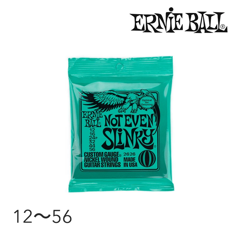 

Original Ernie Ball 2626 Not Even Slinky Electric Guitar Strings Nickel Wound Set, .012 - .056